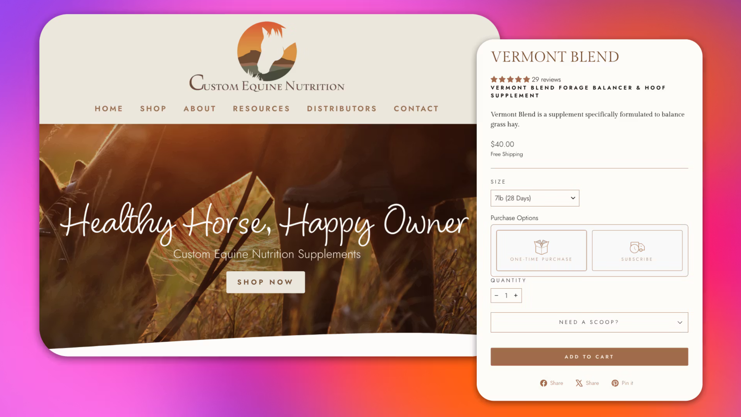 Custom Equine Nutrition: Galloping Toward Growth with Bold Subscriptions